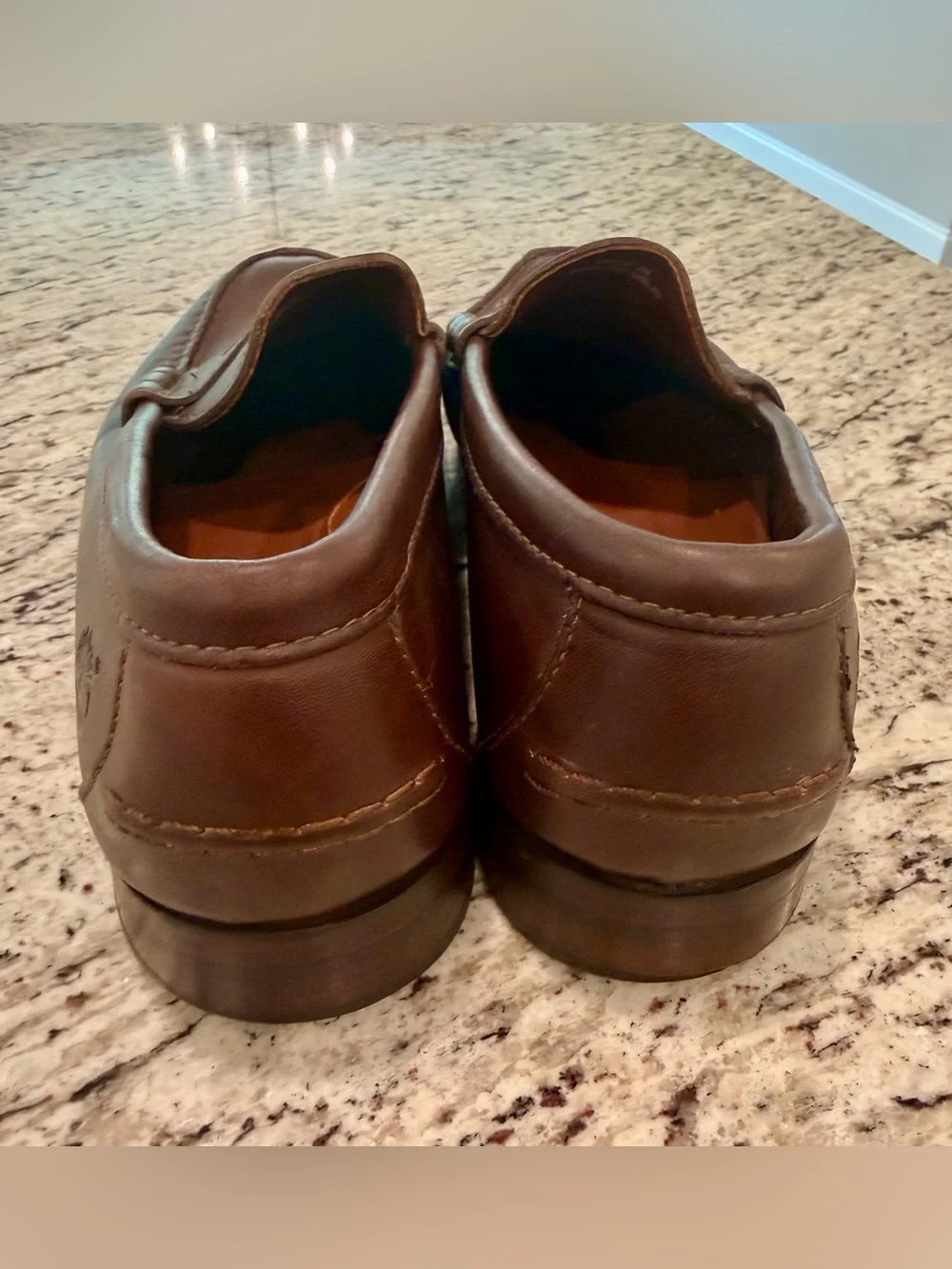 Vtg 90s Timberland Men's Burgundy Leather Penny Loafers in size 8.5 W Wide